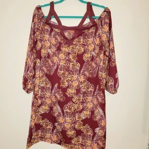 Women's Off Shoulder Summer Flowy Mini Dress 0136